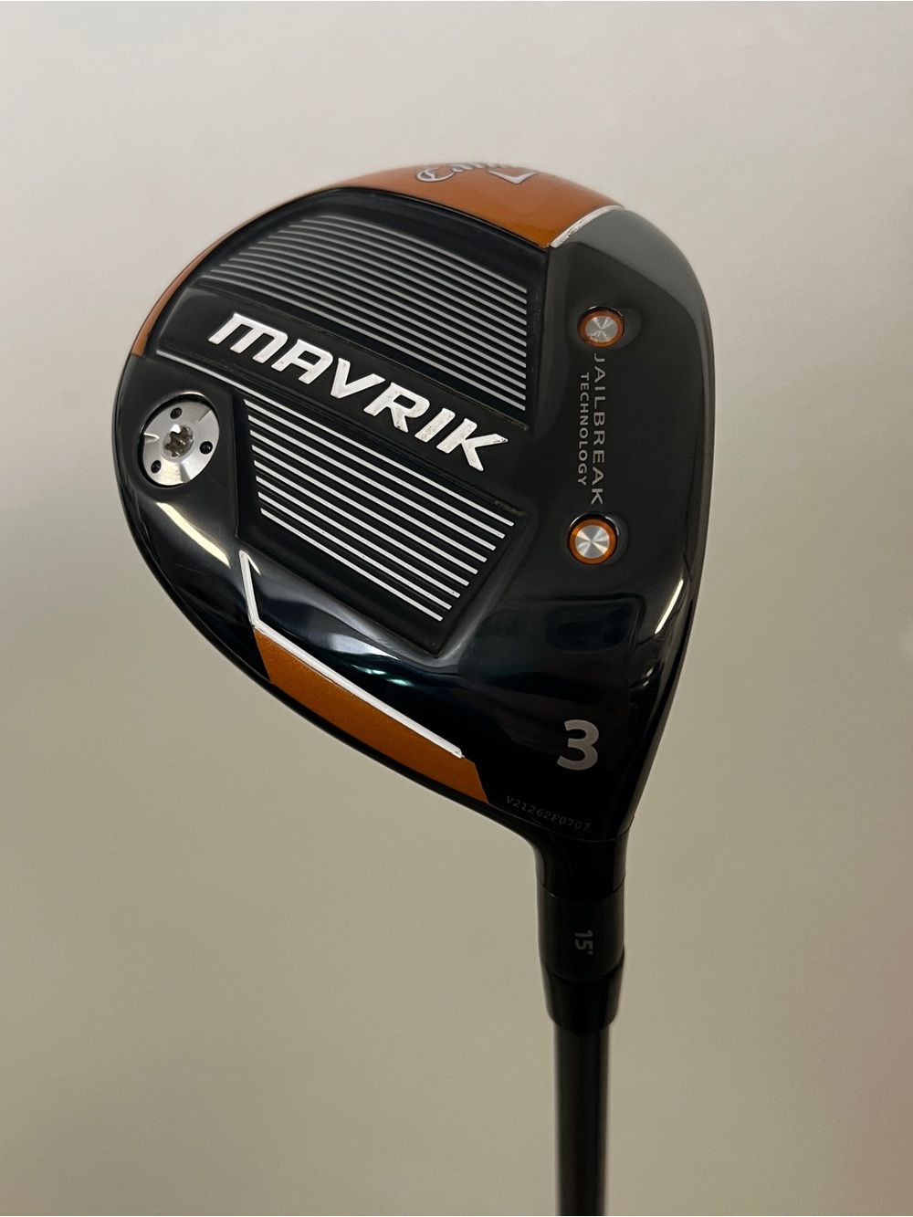 Callaway Mavrik 15° Fairway 3-Wood 5.5 Flex Project X HZRDUS Orange T800 65g +HC